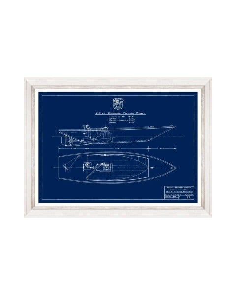 MINDTHEGAP | SUNDANCE VILLA | TUGBOATS BLUEPRINTS Framed Art