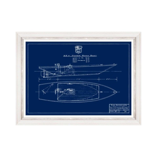 MINDTHEGAP | TUGBOATS BLUEPRINTS Framed Art