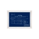 MINDTHEGAP | SUNDANCE VILLA | TUGBOATS BLUEPRINTS Framed Art