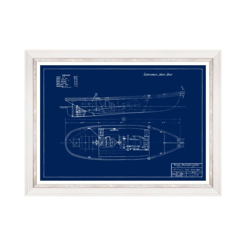 MINDTHEGAP | TUGBOATS BLUEPRINTS Framed Art