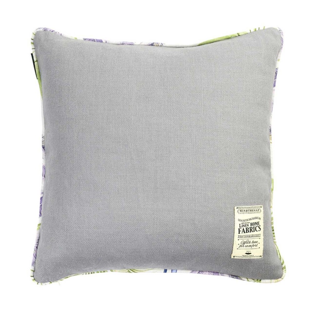 MINDTHEGAP | PALMERAS / FROST GREY Linen Cushion | LC40021