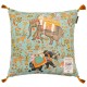 MINDTHEGAP | HINDUSTAN Aquamarine Cushion