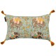 MINDTHEGAP | HINDUSTAN Aquamarine Linen Cushion