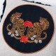 MINDTHEGAP | BENGAL TIGERS Embroidered Cushion | LC40031
