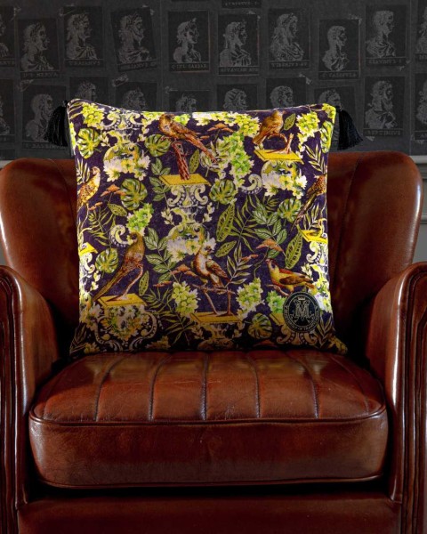 MINDTHEGAP | LA VOLIERE Velvet Cushion | LC40053