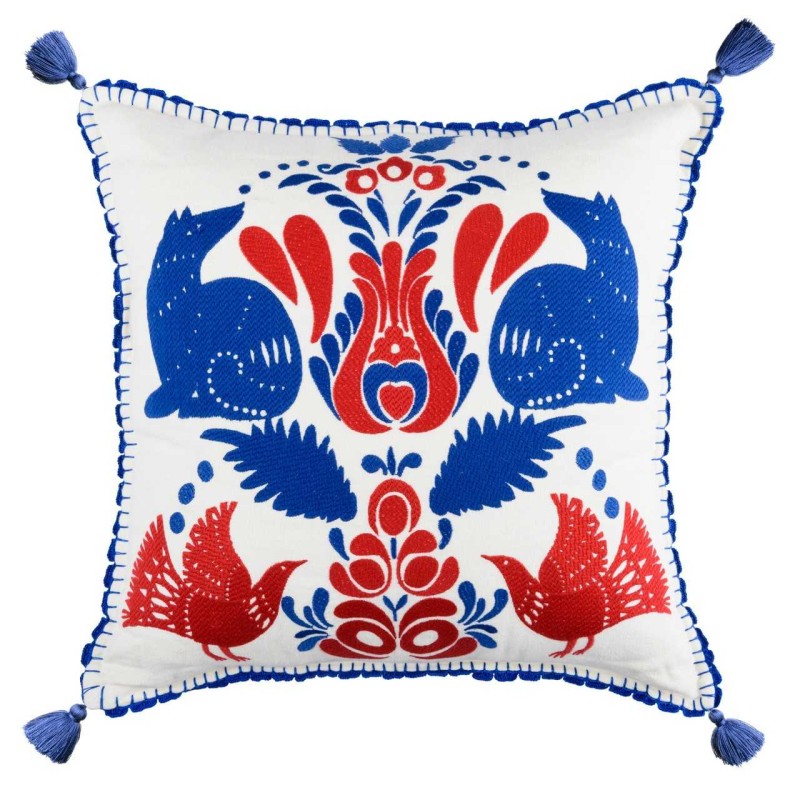MINDTHEGAP | FOLK EMBROIDERY Embroidered Cushion | LC40080