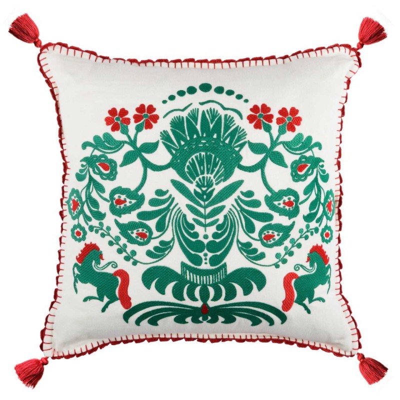 MINDTHEGAP | HORSE PARADE Embroidered Cushion | LC40081