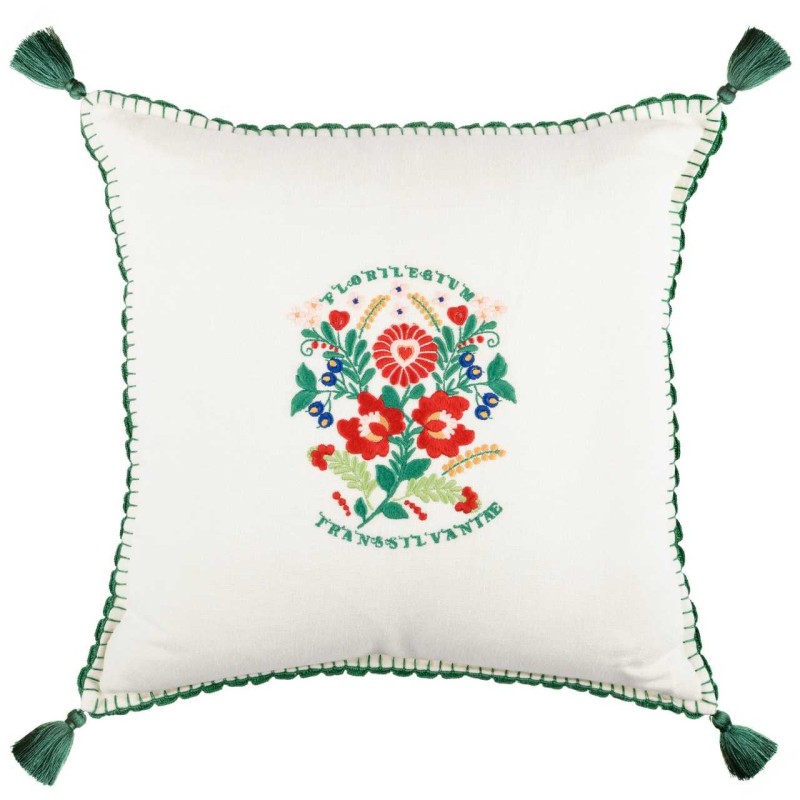 MINDTHEGAP | TRANSSILVANIAE FLORILEGIUM Embroidered Cushion | LC40084