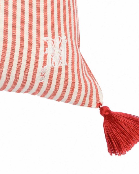 MINDTHEGAP | RHUBARB Stripe Heavy Cushion | LC40097