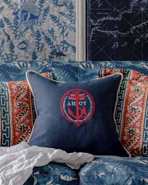MINDTHEGAP | AHOY! Embroidered Cushion | LC40103