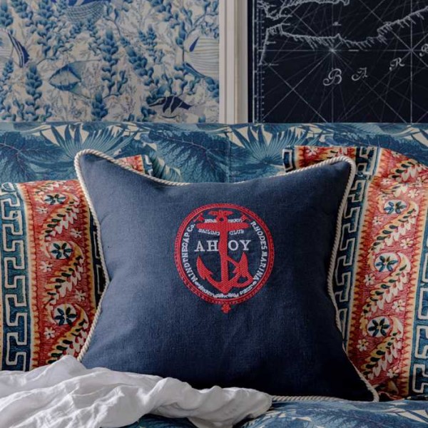 MINDTHEGAP | AHOY! Embroidered Cushion | LC40103