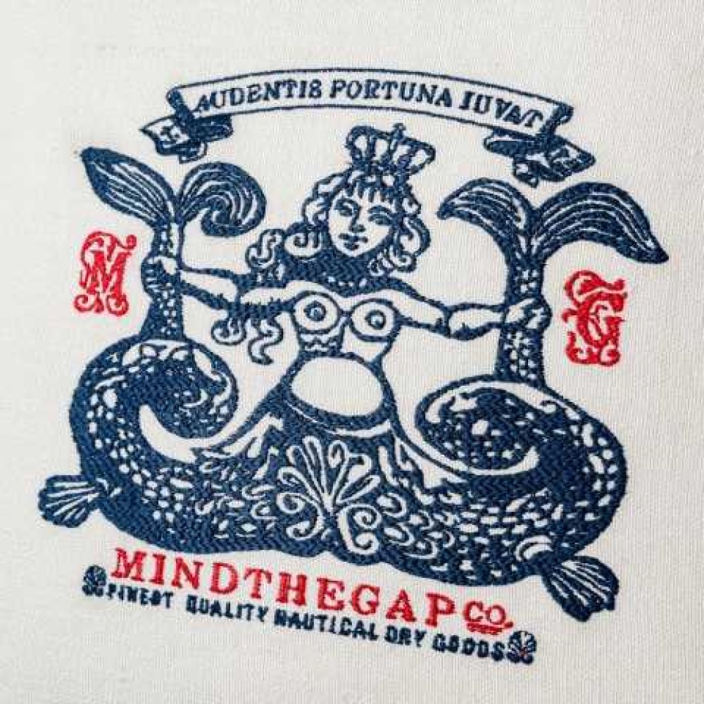 MINDTHEGAP | SIREN Linen Embroidered Cushion | LC40104
