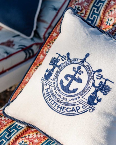 MINDTHEGAP | VOYAGE Embroidered Cushion | LC40105
