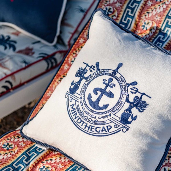 MINDTHEGAP | VOYAGE Embroidered Cushion | LC40105