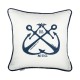 MINDTHEGAP | VINTAGE ANCHORS Linen Embroidered Cushion | LC40106