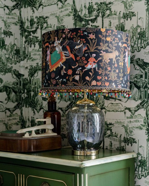 MINDTHEGAP | HINDUSTAN Anthracite Lampshade | LS30455