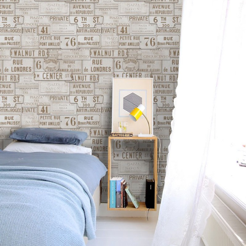 MINDTHEGAP | Vintage Signs Taupe | WP20036