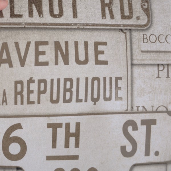 MINDTHEGAP | Vintage Signs Taupe | WP20036