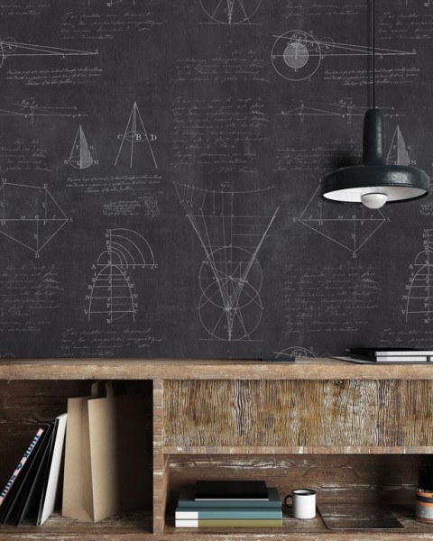 MINDTHEGAP | Newton Geometry Anthracite | WP20046