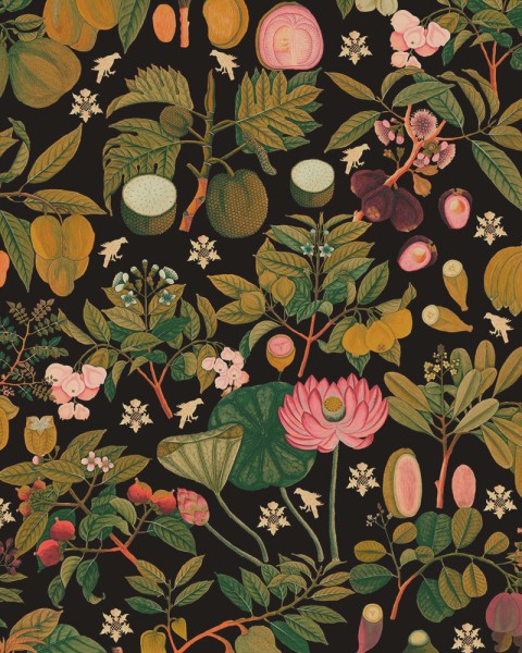 MINDTHEGAP | ASIAN FRUITS AND FLOWERS Anthracite | WP20314