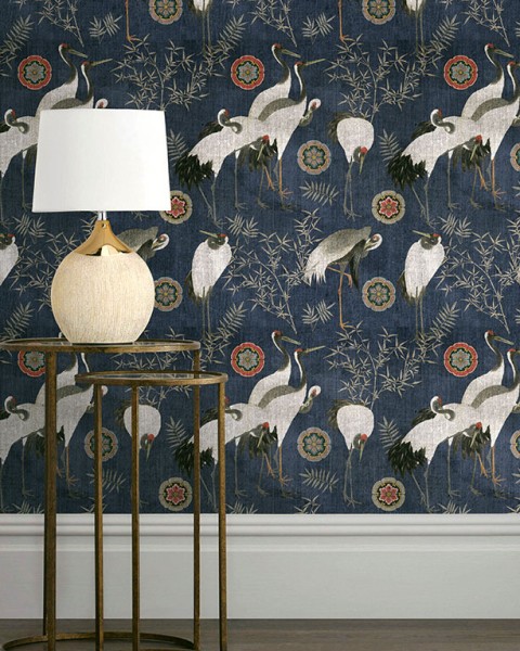 MINDTHEGAP | TSURU Indigo | WP20392 Wallpaper