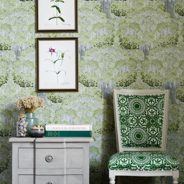 MINDTHEGAP | The Wallpaper Compendium | Savage Leaves Green | WP20445