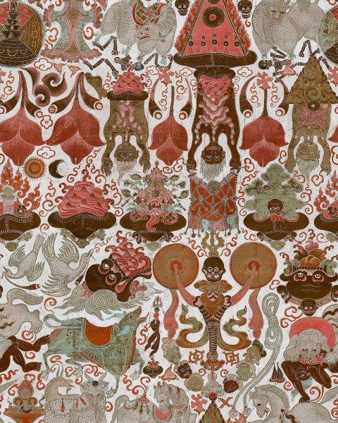 MINDTHEGAP | THE WALLPAPER COMPENDIUM | YAMA DHARMARAJA Light | WP20452