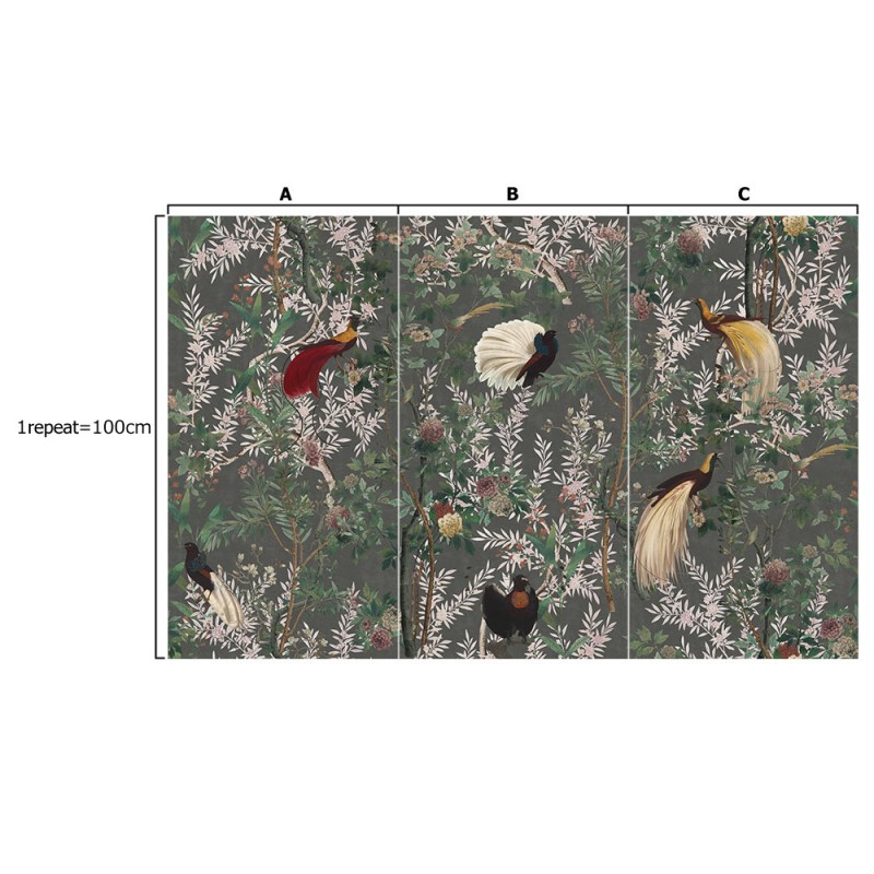 MINDTHEGAP | The Wallpaper Compendium | Royal Garden Grey | WP20456