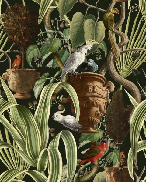 MINDTHEGAP | The Wallpaper Compendium | EXOTIC MENAGERIE Dark | WP20463