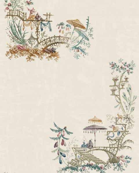 MINDTHEGAP | THE WALLPAPER COMPENDIUM | CHINOSERIE Coconut | WP20464