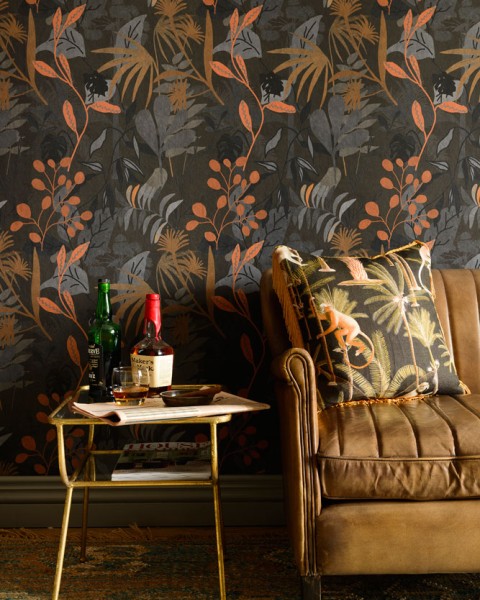 MINDTHEGAP | The Wallpaper Compendium | CARIBBEAN GARDEN Dark | WP20487