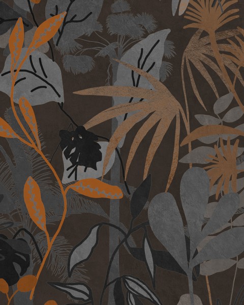 MINDTHEGAP | The Wallpaper Compendium | CARIBBEAN GARDEN Dark | WP20487