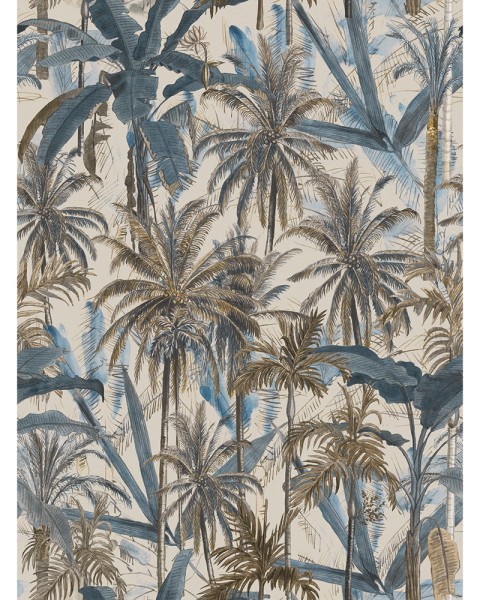 MINDTHEGAP | The Wallpaper Compendium | THE JUNGLE Smoke Blue | WP20524