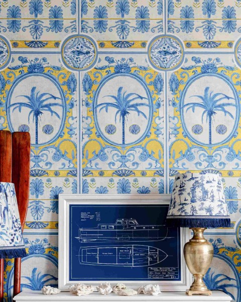 MINDTHEGAP | THE VILLA mural yellow | WP20575