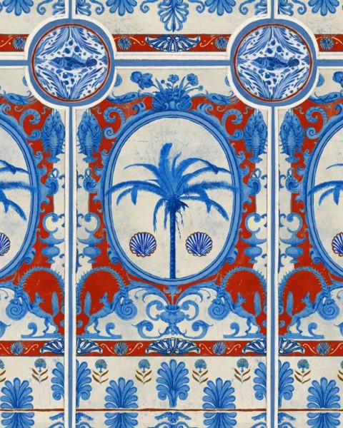 MINDTHEGAP | THE VILLA mural red | WP20576