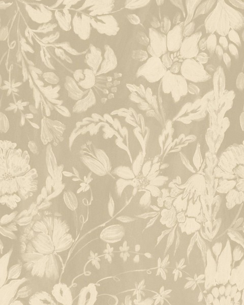 MINDTHEGAP | FLOWERY ORNAMENT Taupe | WP30036