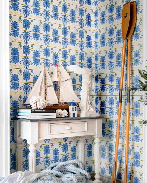 MINDTHEGAP | MYKONOS VILLA MOTIF White Sand | WP30043