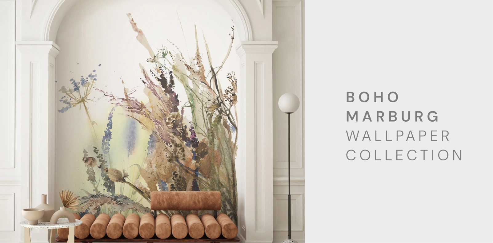 Warm leaf mural by marburg