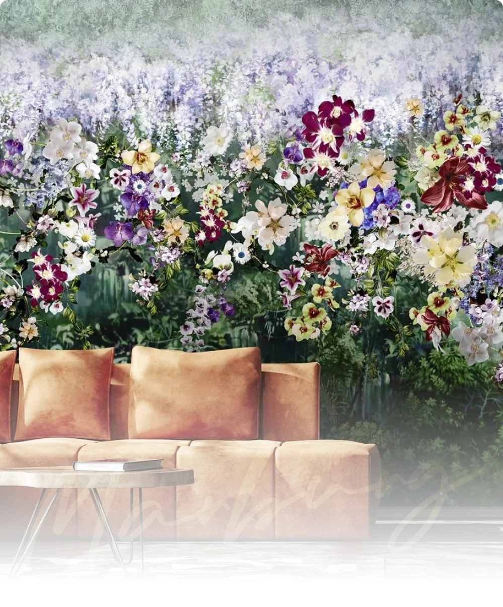 Colorful Flower at Living Room area