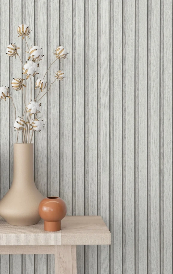 Stripe wood wallpaper
