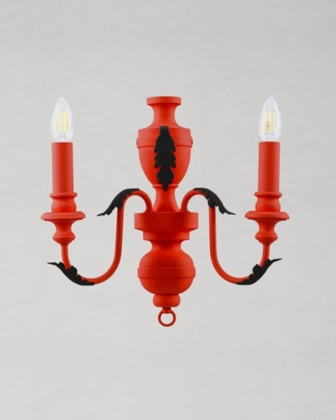 MINDTHEGAP | JAZZ LIVE | EMILE Double Arm Sconce in Crimson 