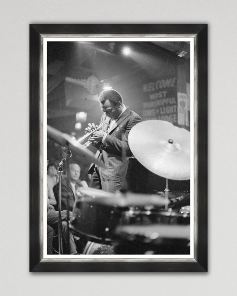 MINDTHEGAP | Miles Davis Performing In Nightclub Framed Art