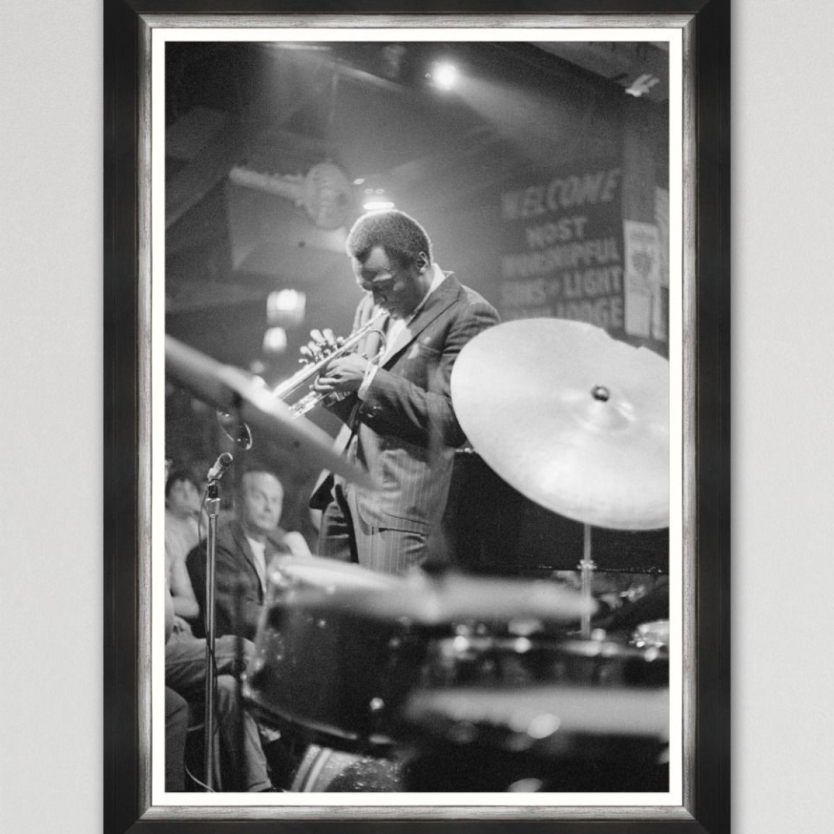 MINDTHEGAP | Miles Davis Performing In Nightclub Framed Art