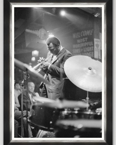 MINDTHEGAP | Miles Davis Performing In Nightclub Framed Art