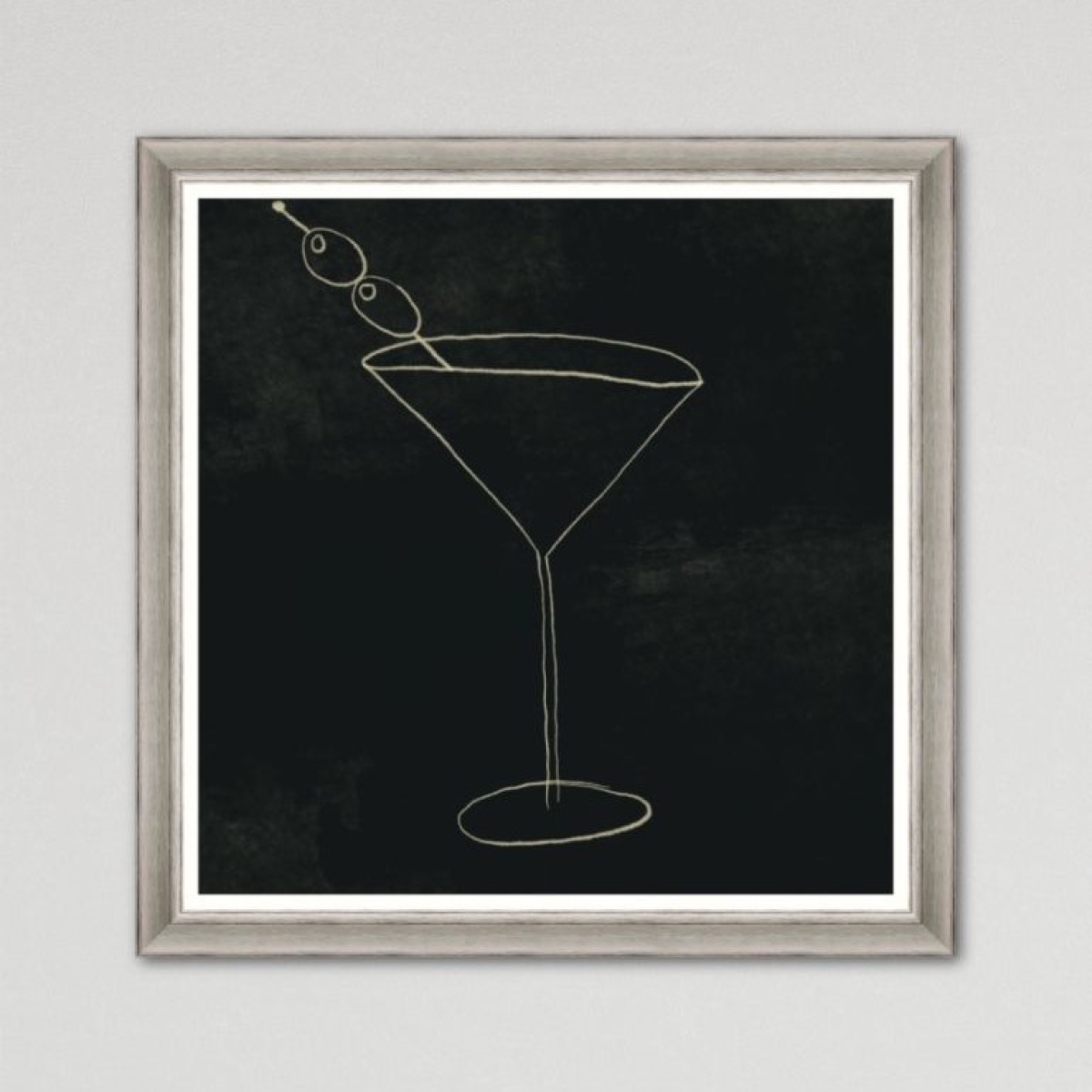 MINDTHEGAP | JAZZ LIVE | Framed Art | The Black Abundance Martini 