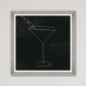 MINDTHEGAP | JAZZ LIVE | Framed Art | The Black Abundance Martini 