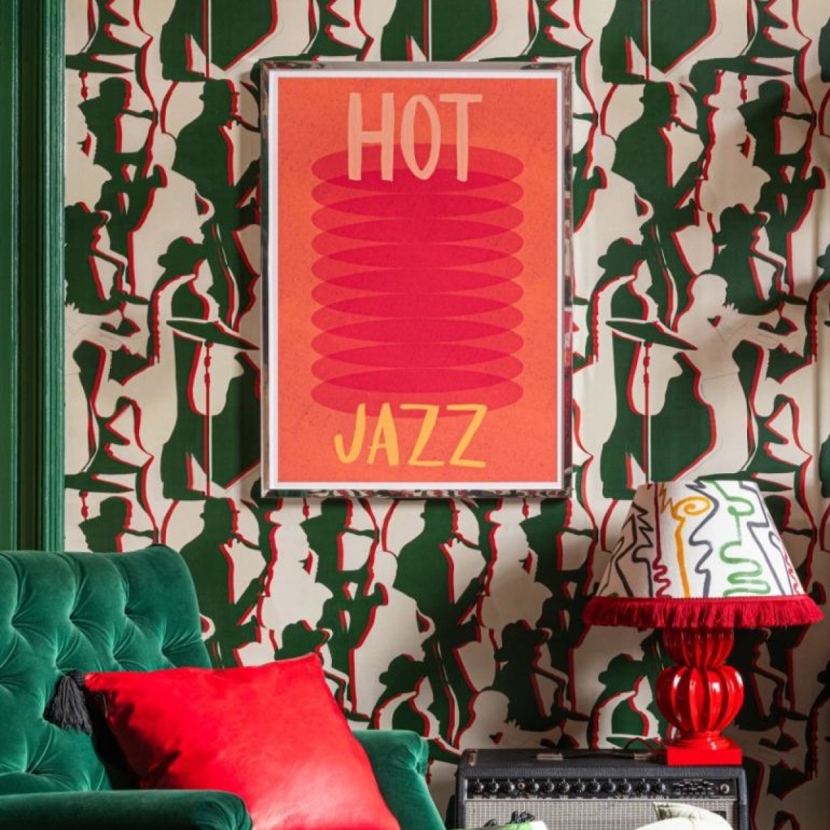MINDTHEGAP | JAZZ LIVE | Framed Art | Orange power 