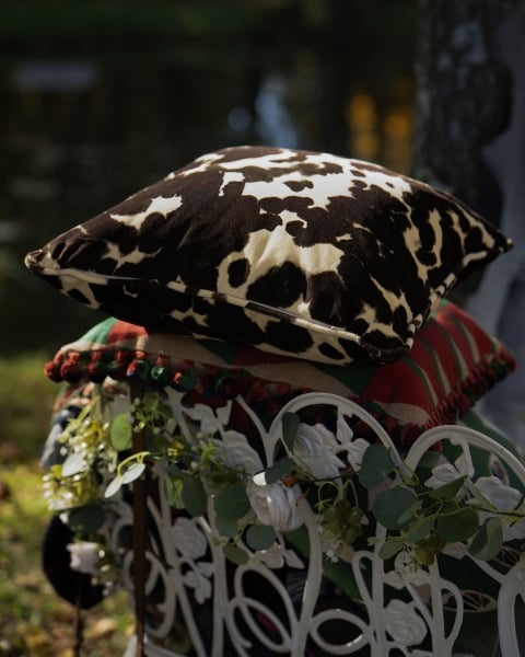 Mindthegap | Transylvanian Rhapsody | Cushion | COWHIDE velvet