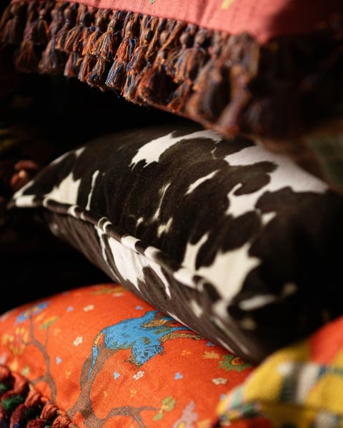 Mindthegap | Transylvanian Rhapsody | Cushion | COWHIDE velvet