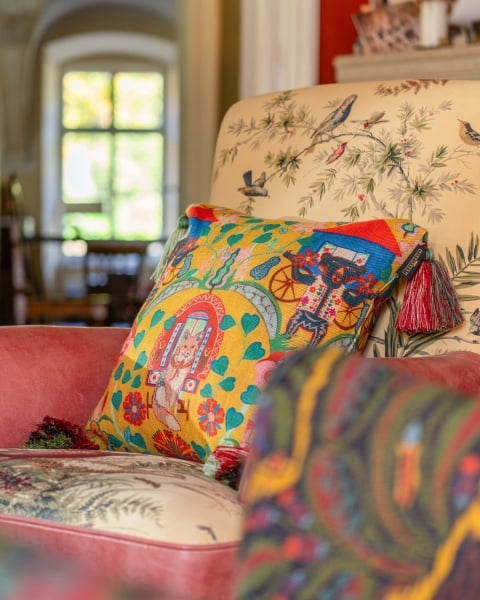 Mindthegap | Transylvanian Rhapsody | Cushion | GYPSY FAIRYTALE Lemon